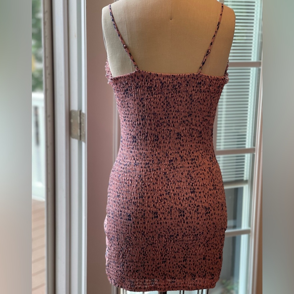 SOLD π Ruffle Lace-Up Floral Mini Dress β Windsor (M) π - Picture 2 of 11
